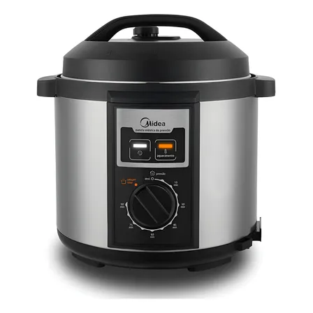 Panela De Pressão Elétrica 6 L Mecânica Inox Midea Panela De Pressão Elétrica 6 L Mecânica Inox Midea